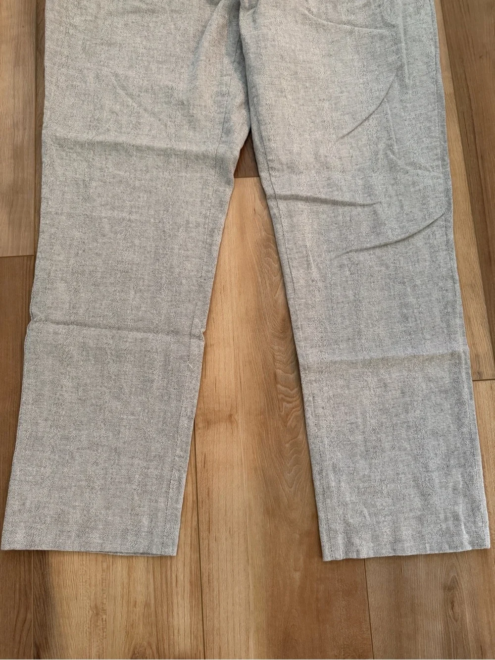 Banana Republic Women’s Tailored Slim Fit Pants Linen Cotton Herringbone 33x30